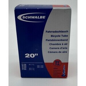 Qty 4 Schwalbe 40mm Presta Valve Inner Tube SV-7A 20 x 1.1/8" Lot of‎ 4